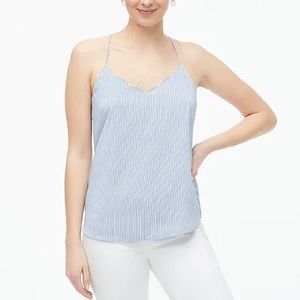 J. Crew Factory Scalloped Cami Top